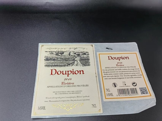 Autocollants de bouteille de vin de labels de faveur pour épouser des décorations de partie de thanksgiving