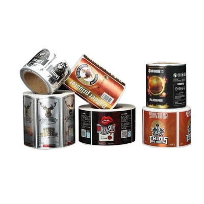 Étiquettes personnalisées d'impression de feuille d'or chaude d'étiquette de whiskey emboutissant la texture