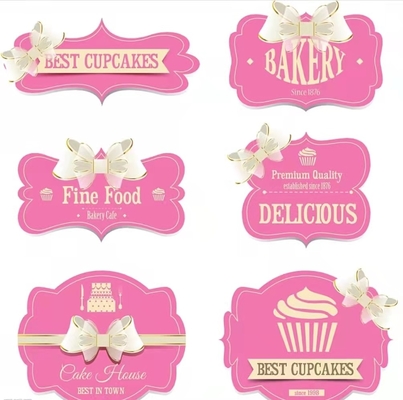 Le rose d'emballage d'autocollant de label de Papier d'emballage a personnalisé les labels imprimables 3x3 imprimable 2x2 de cercle