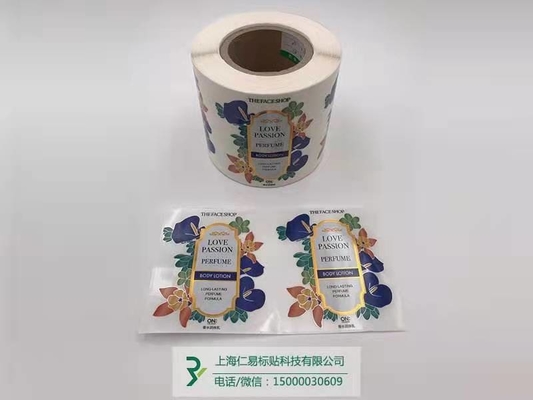 Label cosmétique thermique imprimant les autocollants quotidiens de mariage de produit chimique pour l'aseptisant de main