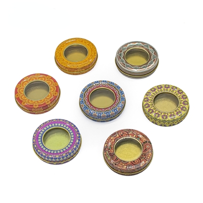 4 onces 8 série de Tin Candle Containers Jars 70x20mm en métal d'once