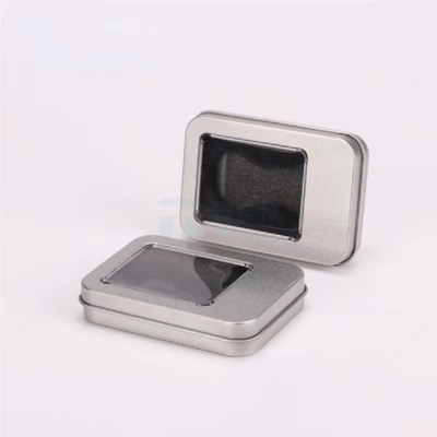 Métal carré vide de Tin Canisters Gift Box Packaging de thé pour des biscuits vides