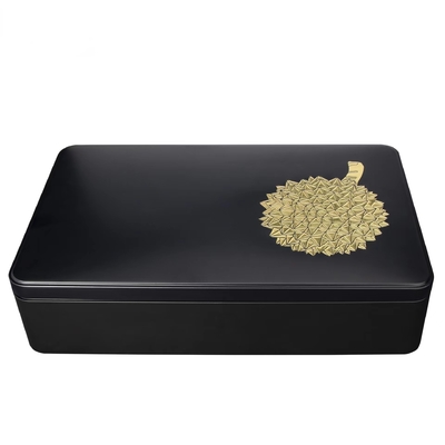 Petit gâteau plat de biscuit d'écrous de Tin Boxes Round Metal Moon en métal de stockage