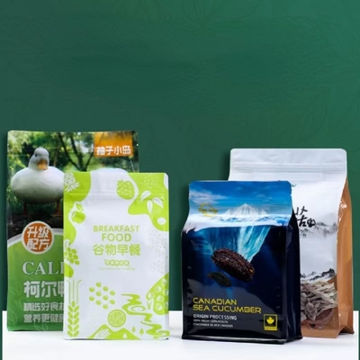L'emballage zip-lock givré met en sac la coutume écologique rescellable claire de sachet en plastique de vêtements