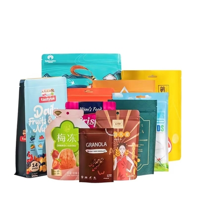 Serrure rescellable imprimée Front Jewelry clair de fermeture éclair d'emballage imprimée par coutume de sachet en plastique