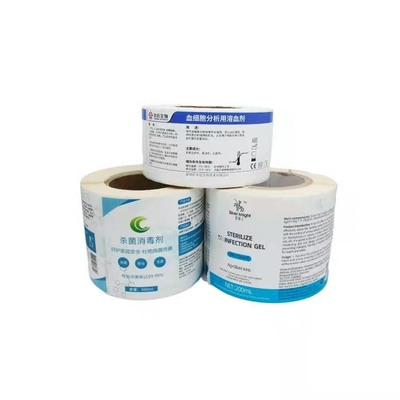 Emballage de bouteille de pilule d'autocollants de label médical imperméable adhésif fort