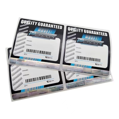 L'emballage fait sur commande d'autocollant de label de feuille d'or roulent le courant ascendant auto-adhésif de labels d'expédition direct