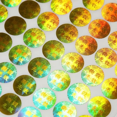 Anti technologie de contrefaçon de solutions d'anti faux de l'autocollant Kn95 d'hologramme labels de sécurité