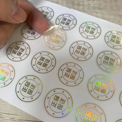 Impression adaptée aux besoins du client par autocollants évidents d'hologramme de bourreur d'anti contrefaçon
