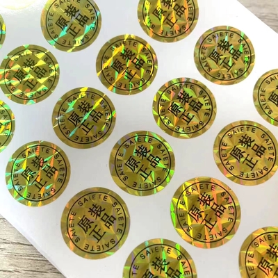 Impression adaptée aux besoins du client par autocollants évidents d'hologramme de bourreur d'anti contrefaçon