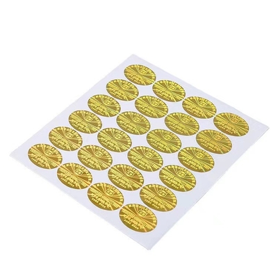 Anti couleur d'or de contrefaçon d'autocollant fait sur commande de l'hologramme 3D