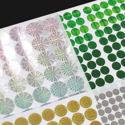 L'anti code de Qr de contrefaçon d'anti faux de l'hologramme 3D de sécurité vide adhésif de label font