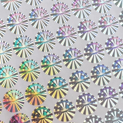 Autocollant adapté aux besoins du client d'hologramme de taille avec surface brillante/mate/givrée