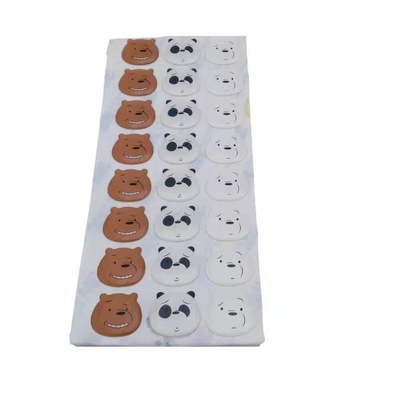 ANIMAL FAMILIER de PVC époxyde clair des labels pp d'autocollants de dôme du cercle 3d mené